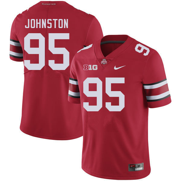 #95 Cameron Johnston Ohio State Buckeyes Jerseys Football Stitched-Red